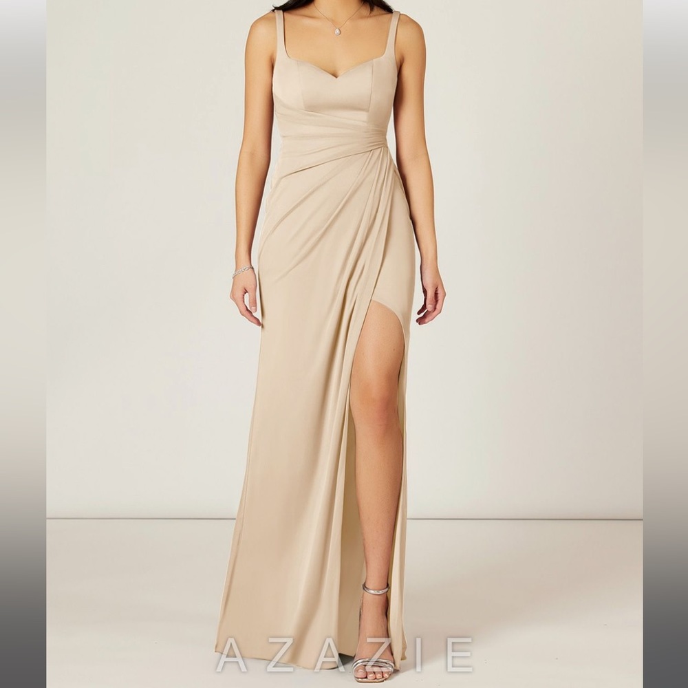 Azazie Verami Bridesmaid Dress in Champagne